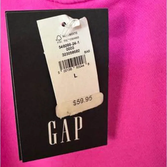 Hot Pink VintageSoft Sweatshirt from GAP. - Picture 5 of 13